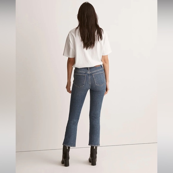 MADEWELL Cali Demi-Boot Jeans Danny Wash Women’s 28 Tall Magic Pockets - Picture 2 of 11